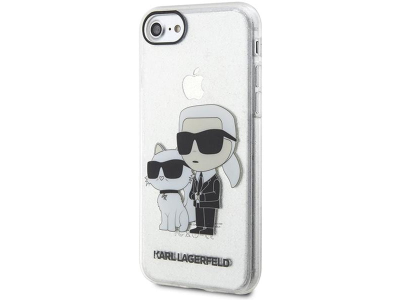 Karl Lagerfeld KLHCI8HNKCTGT iPhone 7/8/ SE 2020 / SE 2022 transparent hardcase Gliter Karl&Choupette