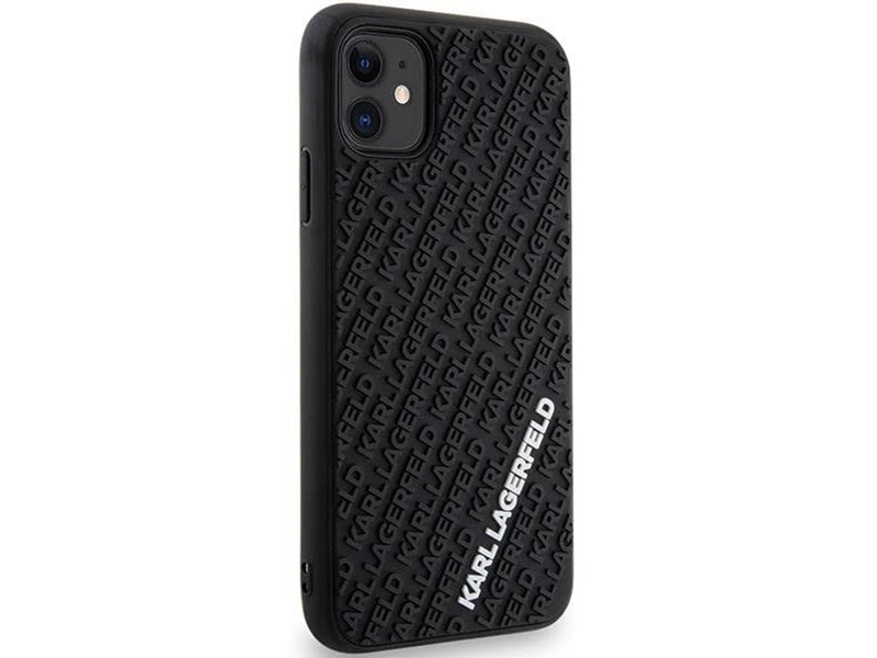 Karl Lagerfeld KLHCN613DMKRLK iPhone 11 / Xr 6.1" black/black hardcase 3D Rubber Multi Logo