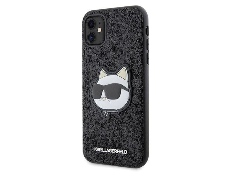 Karl Lagerfeld KLHCN61G2CPK iPhone 11 / Xr 6.1" black/black hardcase Glitter Choupette Patch