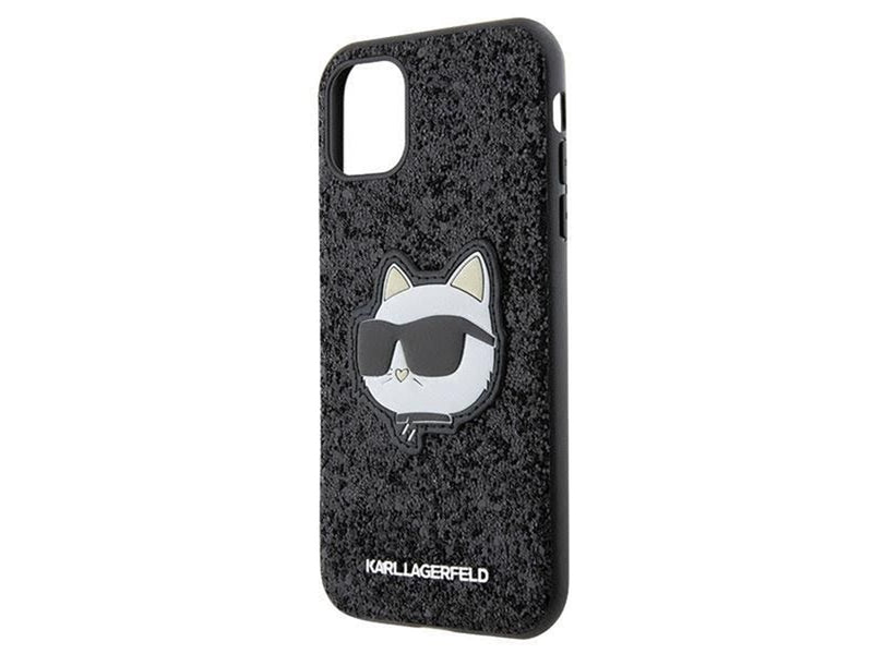 Karl Lagerfeld KLHCN61G2CPK iPhone 11 / Xr 6.1" black/black hardcase Glitter Choupette Patch