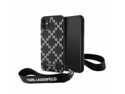 Karl Lagerfeld KLHCN61SAKLMBSK iPhone 11 / Xr 6.1" black/black hardcase Monogram Losange Saffiano