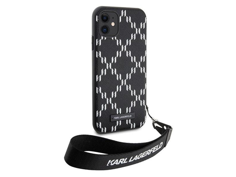 Karl Lagerfeld KLHCN61SAKLMBSK iPhone 11 / Xr 6.1" black/black hardcase Monogram Losange Saffiano