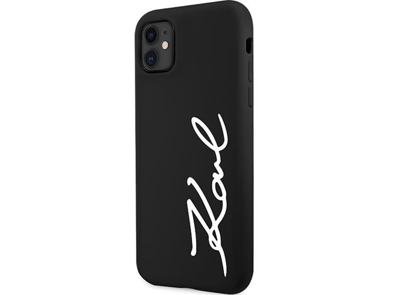 Karl Lagerfeld KLHCN61SKSVGK iPhone 11 / Xr 6.1" black/black hardcase Silicone Signature