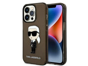 Karl Lagerfeld KLHCP14LHNIKTCK iPhone 14 Pro 6.1" black/black hardcase Ikonik