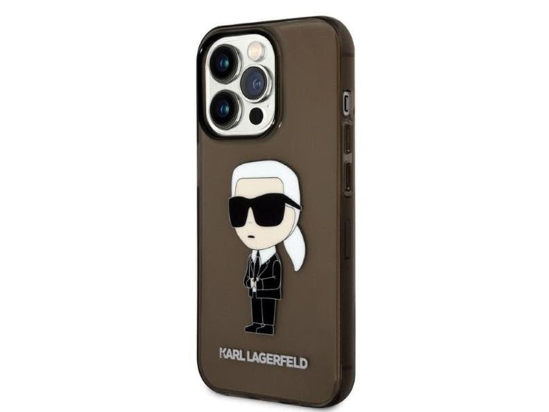 Karl Lagerfeld KLHCP14LHNIKTCK iPhone 14 Pro 6.1" black/black hardcase Ikonik