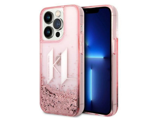 Karl Lagerfeld KLHCP14LLBKLCP iPhone 14 Pro 6.1 "pink / pink hardcase Liquid Glitter Big KL