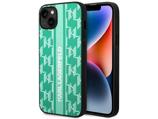 Karl Lagerfeld KLHCP14MPGKLSKN iPhone 14 Plus 6.7 "hardcase green / green Monogram Stripe