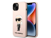 Karl Lagerfeld KLHMP14MSNIKBCP iPhone 14 Plus 6.7" hardcase pink/pink Silicone Ikonik Magsafe
