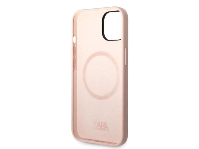 Karl Lagerfeld KLHMP14MSNIKBCP iPhone 14 Plus 6.7" hardcase pink/pink Silicone Ikonik Magsafe