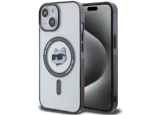 Karl Lagerfeld KLHMP15MHCHNOTK iPhone 15 Plus 6.7" transparent hardcase IML Choupette`s Head MagSafe