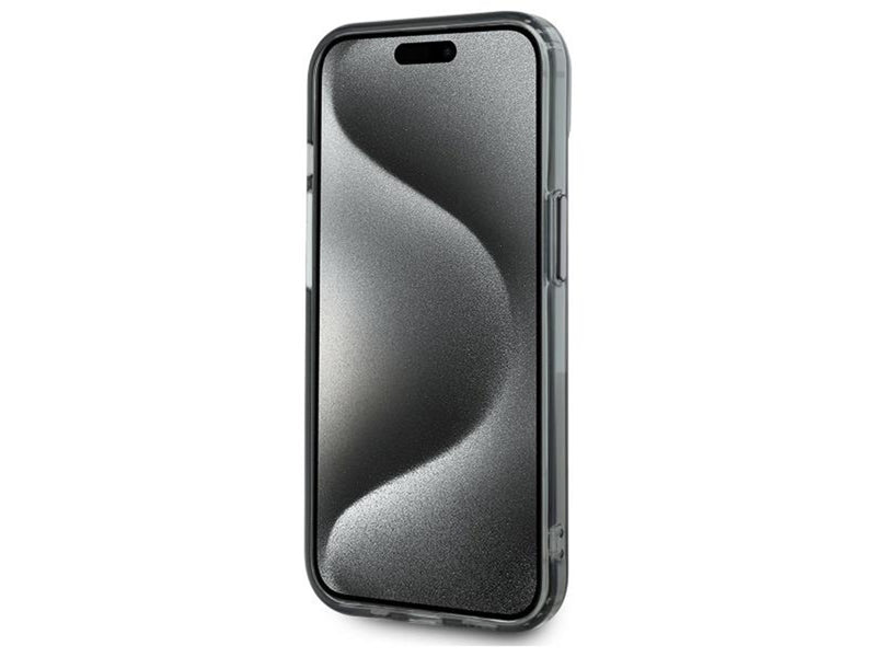 Karl Lagerfeld KLHMP15SHLSCHK iPhone 15 6.1" black/black hardcase IML Metal Choupette Head MagSafe