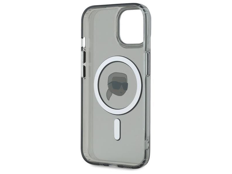 Karl Lagerfeld KLHMP15SHLSKIK iPhone 15 6.1" black/black hardcase IML Metal Karl Head MagSafe