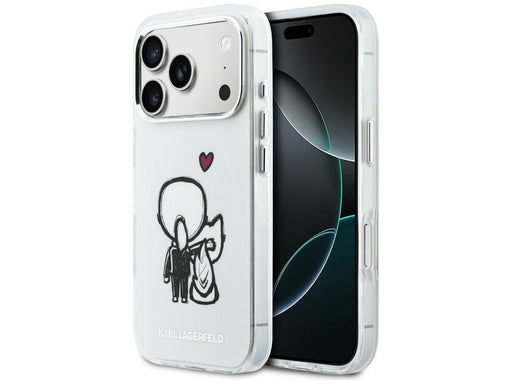 Karl Lagerfeld Karl & Choupette Back MagSafe Case for iPhone 17 Pro Max - Clear