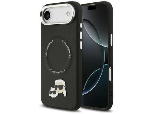 Karl Lagerfeld Karl & Choupette Pins MagSafe Case for iPhone Air - Black