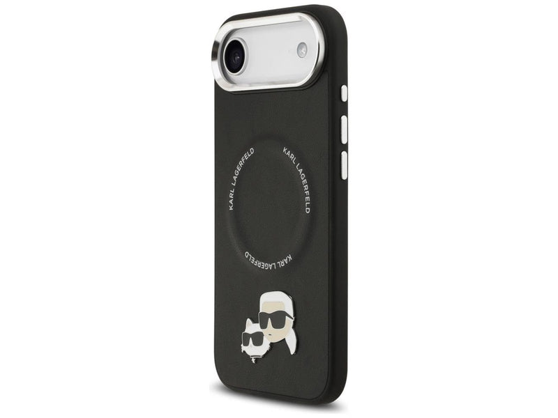 Karl Lagerfeld Karl & Choupette Pins MagSafe Case for iPhone Air - Black