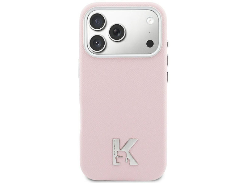 Karl Lagerfeld Karl Head Logo MagSafe Case for iPhone 17 - Pink