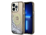 Karl Lagerfeld Liquid Glitter RSG case for iPhone 14 Pro Max - black