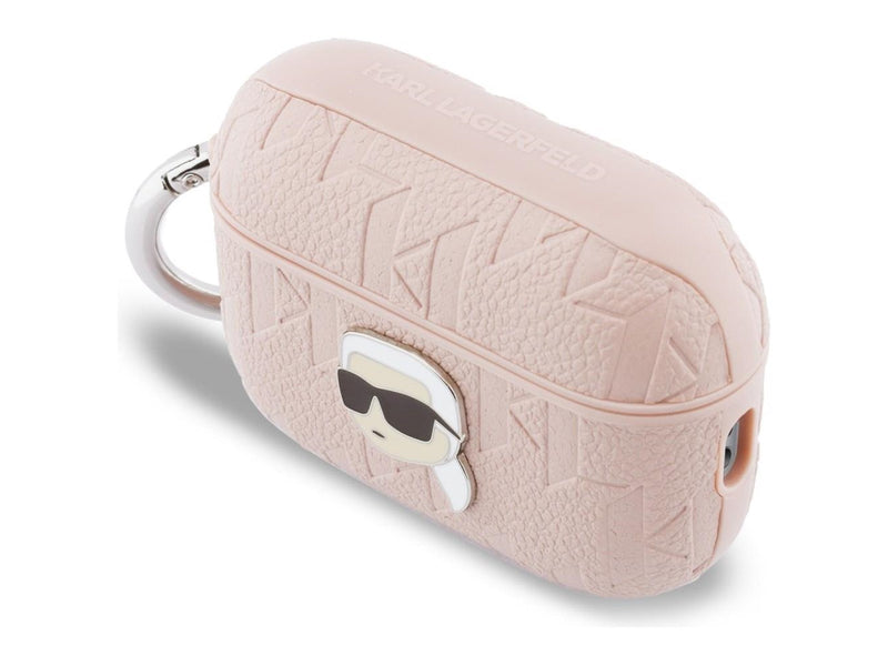 Karl Lagerfeld Monogram Karl Head Case for AirPods Pro 3 - Pink