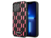 Karl Lagerfeld Monogram Plaque iPhone 13 Pro / 13 6.1" Case - Pink