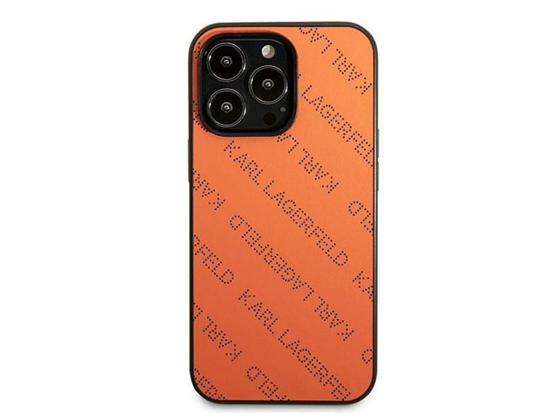 Karl Lagerfeld Perforated Allover Case for iPhone 13 Pro / 13 6.1" - Orange