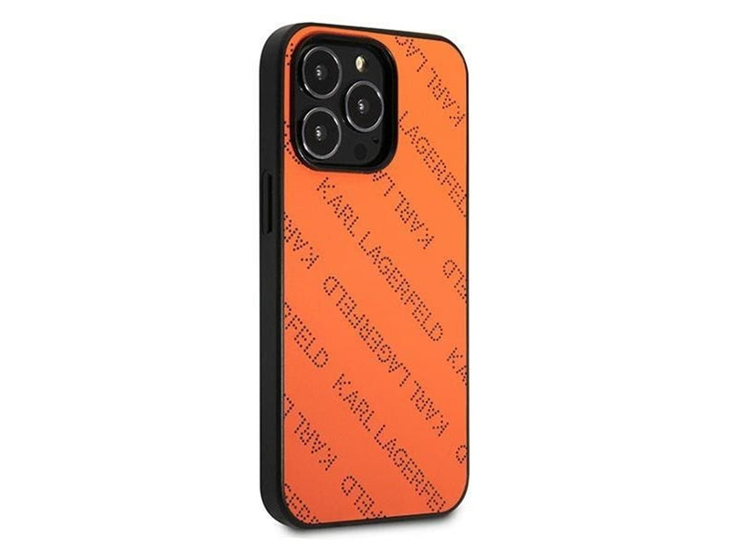 Karl Lagerfeld Perforated Allover Case for iPhone 13 Pro / 13 6.1" - Orange