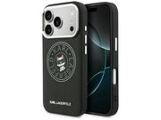 Karl Lagerfeld Point & Choupette Sketch MagSafe Case for iPhone 17 Pro Max - Black