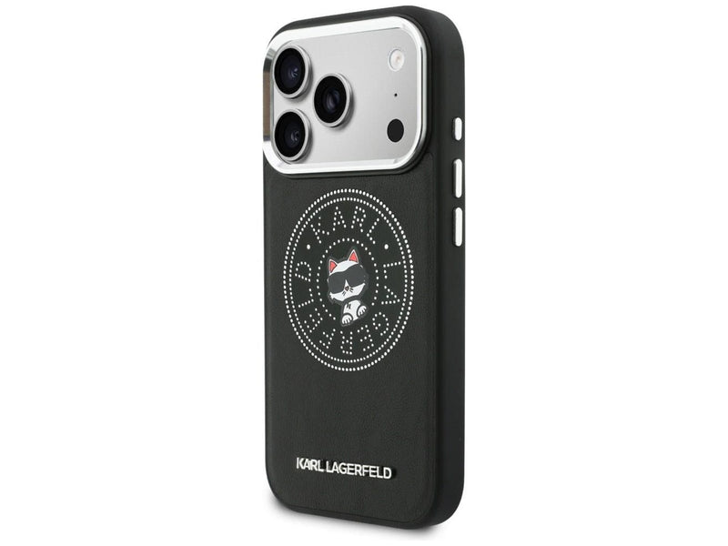 Karl Lagerfeld Point & Choupette Sketch MagSafe Case for iPhone 17 Pro Max - Black