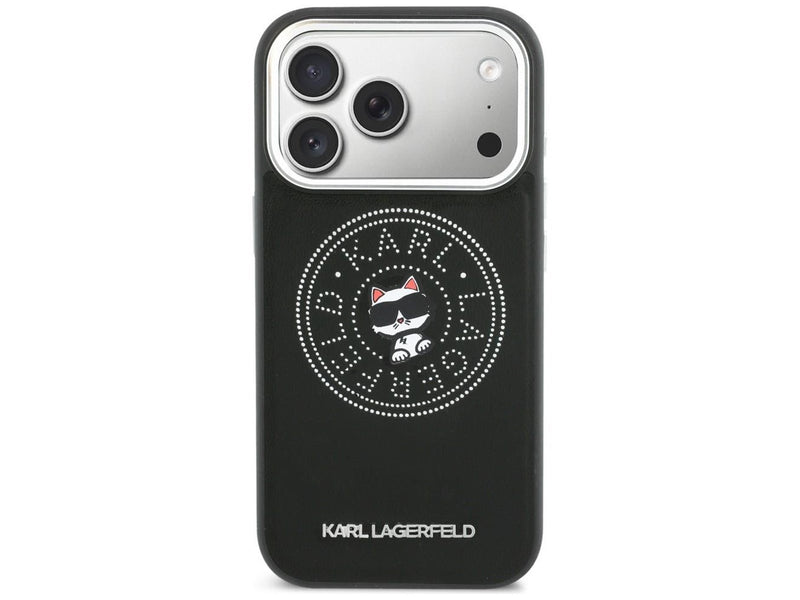 Karl Lagerfeld Point & Choupette Sketch MagSafe Case for iPhone 17 Pro Max - Black