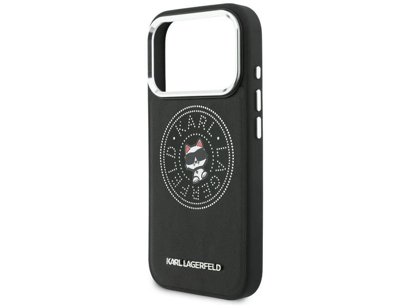Karl Lagerfeld Point & Choupette Sketch MagSafe Case for iPhone 17 Pro Max - Black
