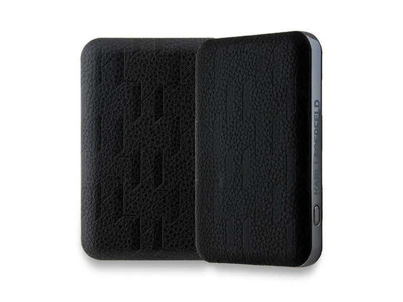 Karl Lagerfeld Powerbank inductive KLPB5FPGKSCHHK 16W 5000mAh black/black Choupette Head Pin MagSafe - 5000 mAh