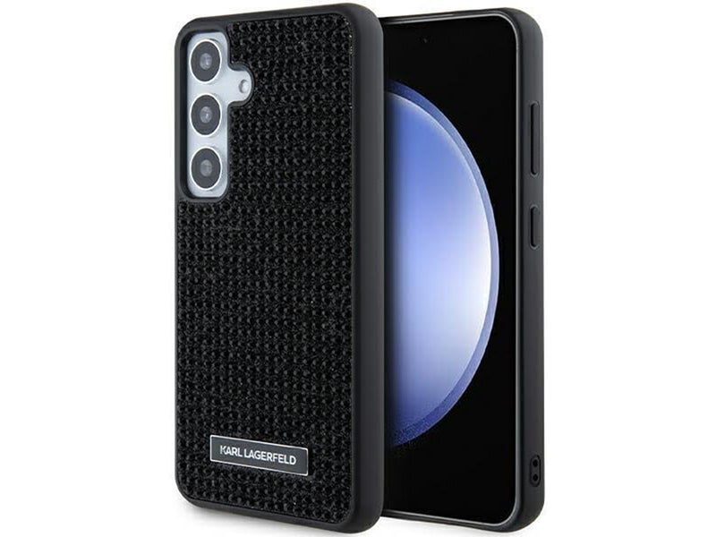 Karl Lagerfeld Rhinestone Metal Logo case for Samsung Galaxy S24+ - black