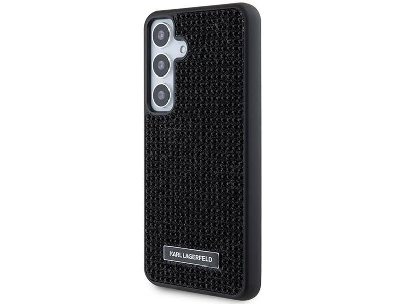 Karl Lagerfeld Rhinestone Metal Logo case for Samsung Galaxy S24+ - black