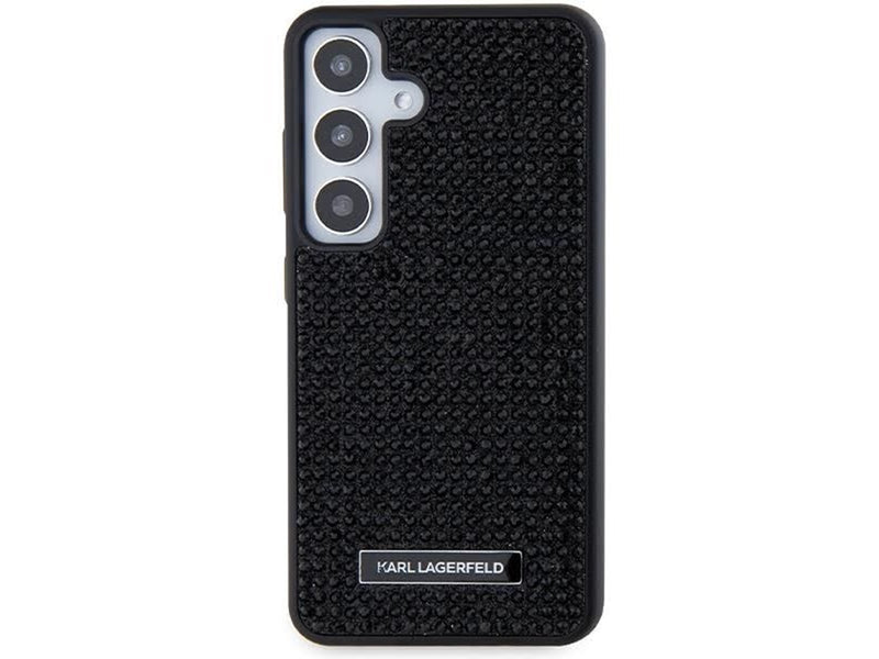 Karl Lagerfeld Rhinestone Metal Logo case for Samsung Galaxy S24+ - black