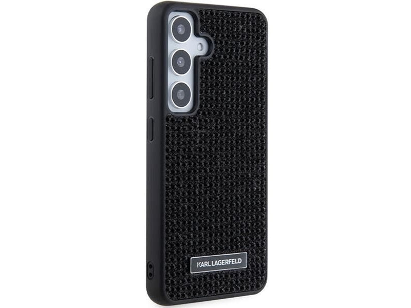 Karl Lagerfeld Rhinestone Metal Logo case for Samsung Galaxy S24+ - black