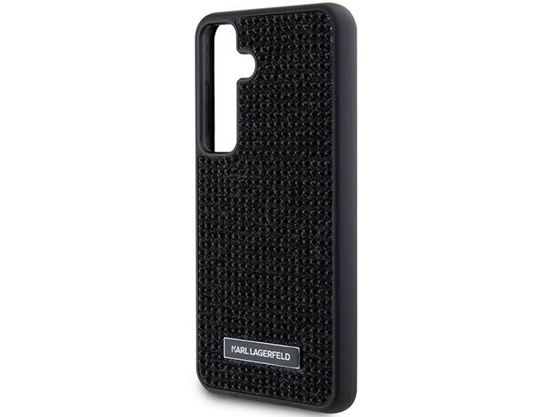 Karl Lagerfeld Rhinestone Metal Logo case for Samsung Galaxy S24+ - black