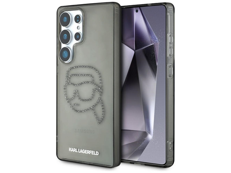 Karl Lagerfeld Rhinestones Karl Head Logo Samsung Galaxy S25 Ultra black