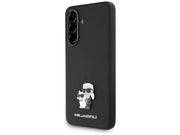 Karl Lagerfeld Saffiano Case w/ K&C Metal Logo for Samsung Galaxy A36 - Black