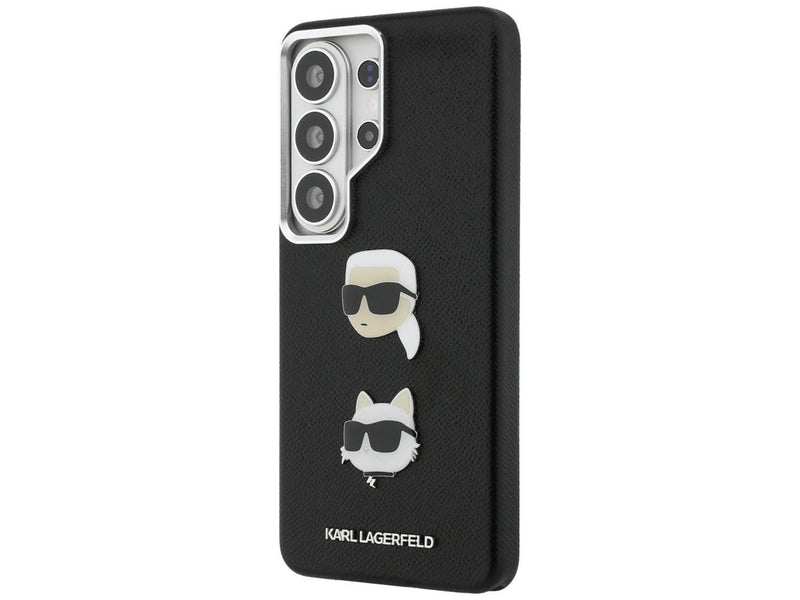 Karl Lagerfeld Saffiano Double Heads Metal Case for Samsung Galaxy S26 Ultra - Black