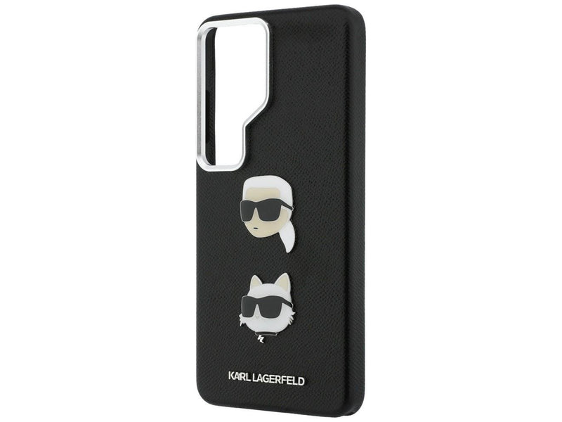 Karl Lagerfeld Saffiano Double Heads Metal Case for Samsung Galaxy S26 Ultra - Black