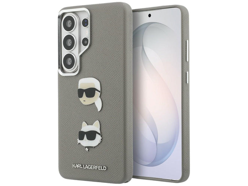 Karl Lagerfeld Saffiano Double Heads Metal case for Samsung Galaxy S26 Ultra - silver