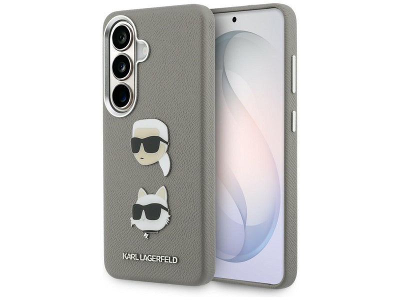 Karl Lagerfeld Saffiano Double Heads Metal case for Samsung Galaxy S26 - silver