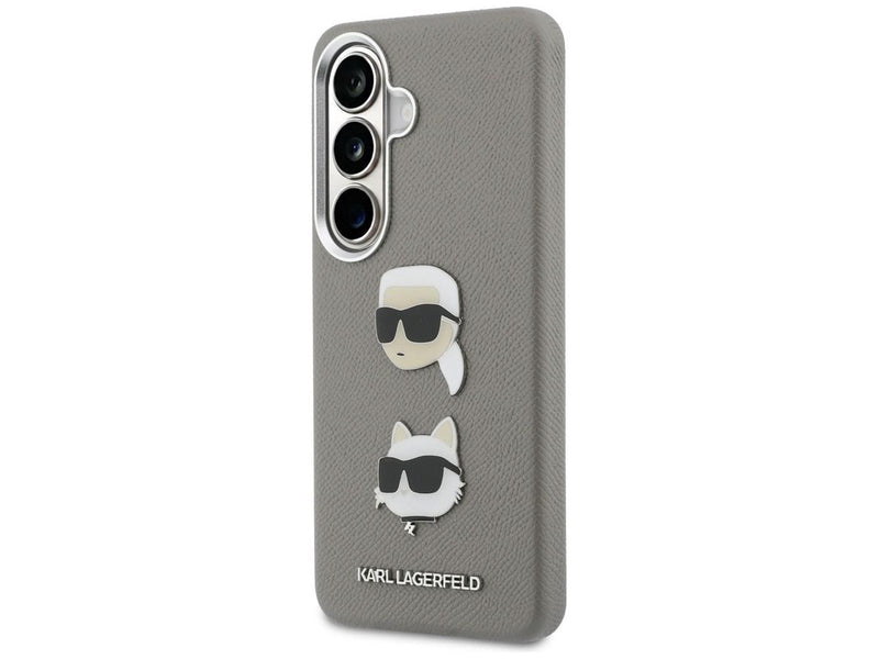 Karl Lagerfeld Saffiano Double Heads Metal case for Samsung Galaxy S26 - silver