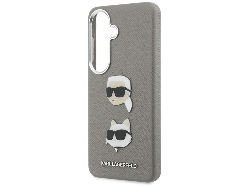 Karl Lagerfeld Saffiano Double Heads Metal case for Samsung Galaxy S26 - silver