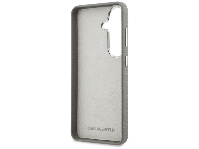 Karl Lagerfeld Saffiano Double Heads Metal case for Samsung Galaxy S26 - silver