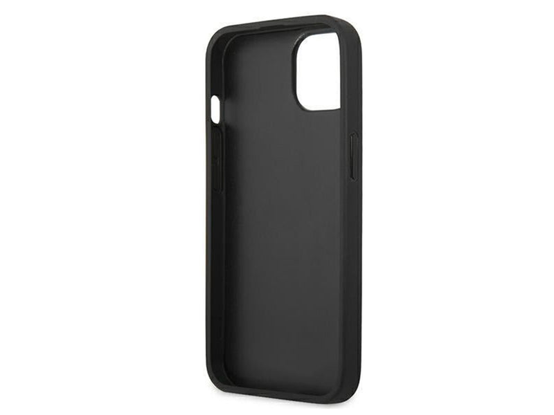 Karl Lagerfeld Saffiano Ikonik Karl's Patch Case for iPhone 13 mini - Black