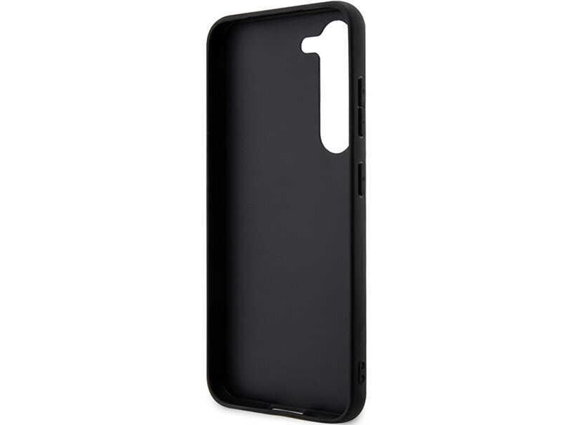 Karl Lagerfeld Saffiano Mono Metal Logo case for Samsung Galaxy S24+ - black