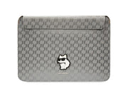 Karl Lagerfeld Saffiano Monogram Choupette case for a 14" laptop - silver