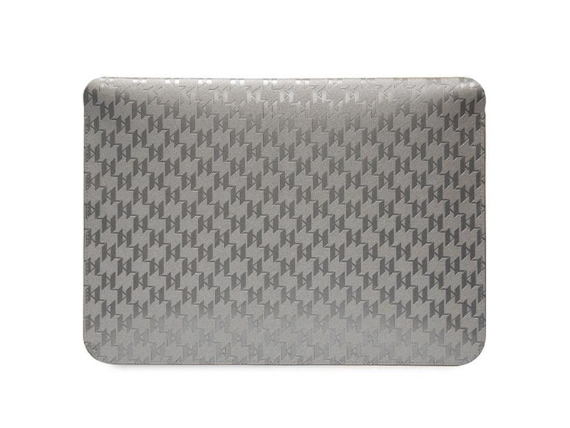 Karl Lagerfeld Saffiano Monogram Choupette case for a 14" laptop - silver