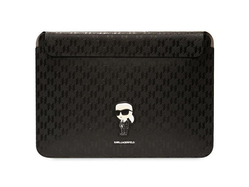 Karl Lagerfeld Saffiano Monogram Ikonik case for a 14" laptop - black