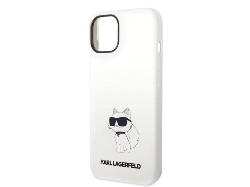 Karl Lagerfeld Silicone Choupette case for iPhone 14 Plus - white
